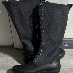 Michael Kors Black Lace-Up Women's Boots